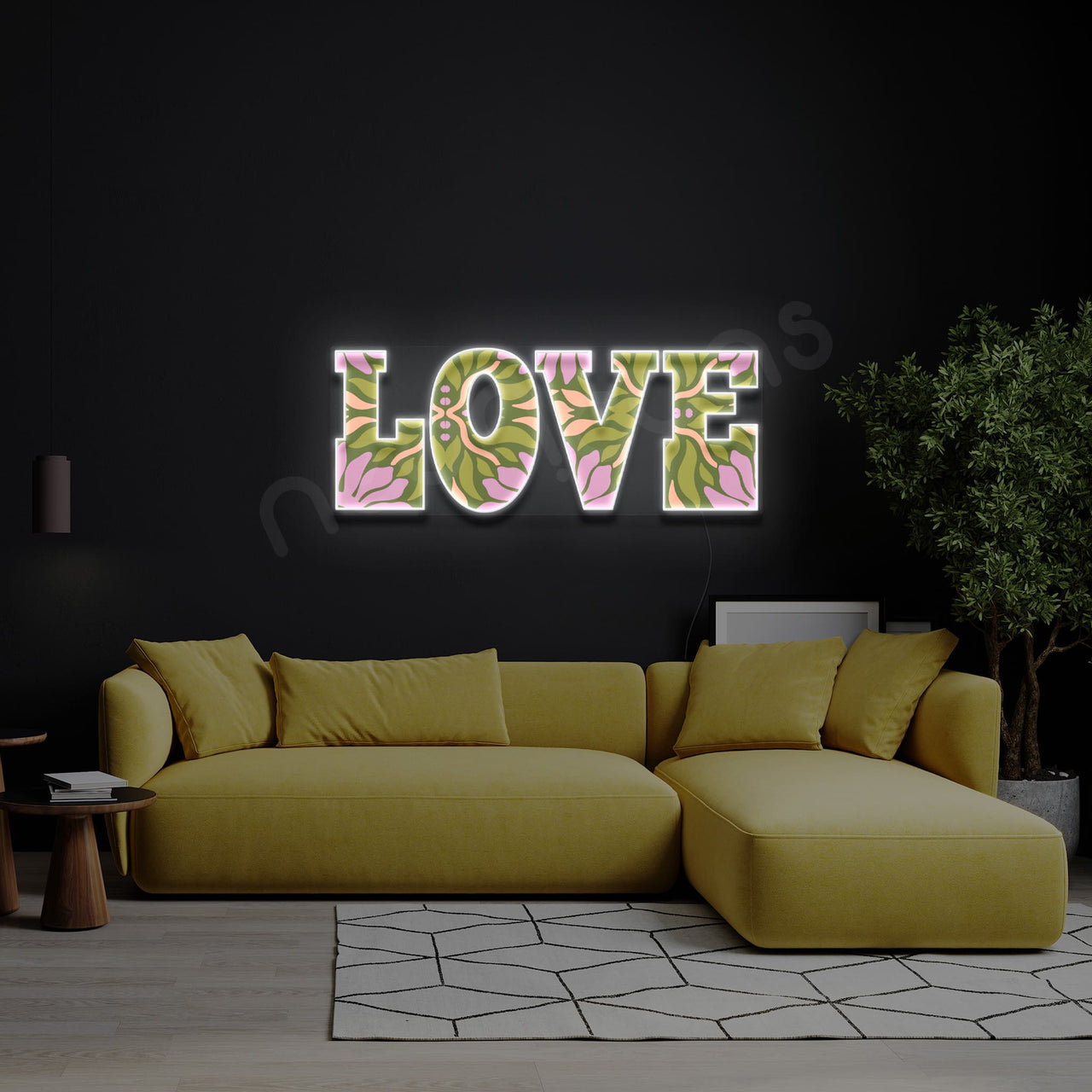 "Radiant Love" LED Neon X Acrylic Artwork by Neon Icons