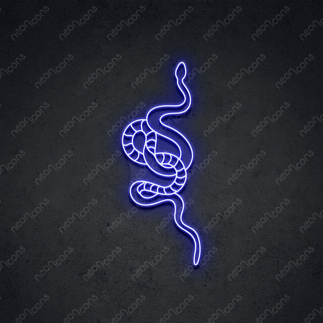 "Snake" LED Neon 90cm (3ft) / Blue / LED Neon by Neon Icons