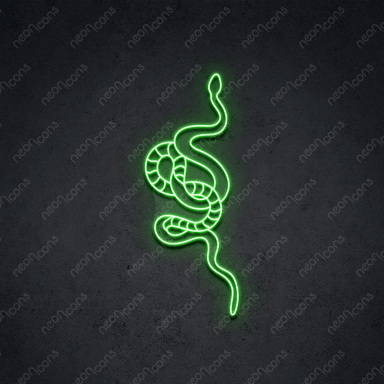 "Snake" LED Neon 90cm (3ft) / Green / LED Neon by Neon Icons