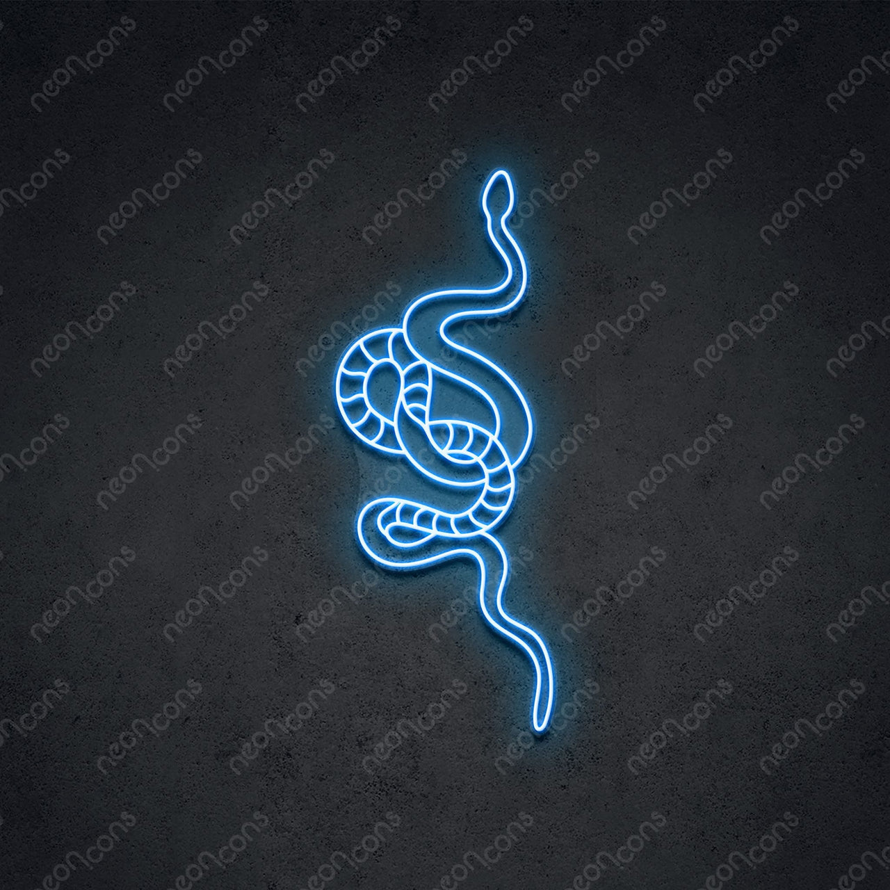 "Snake" LED Neon 90cm (3ft) / Ice Blue / LED Neon by Neon Icons