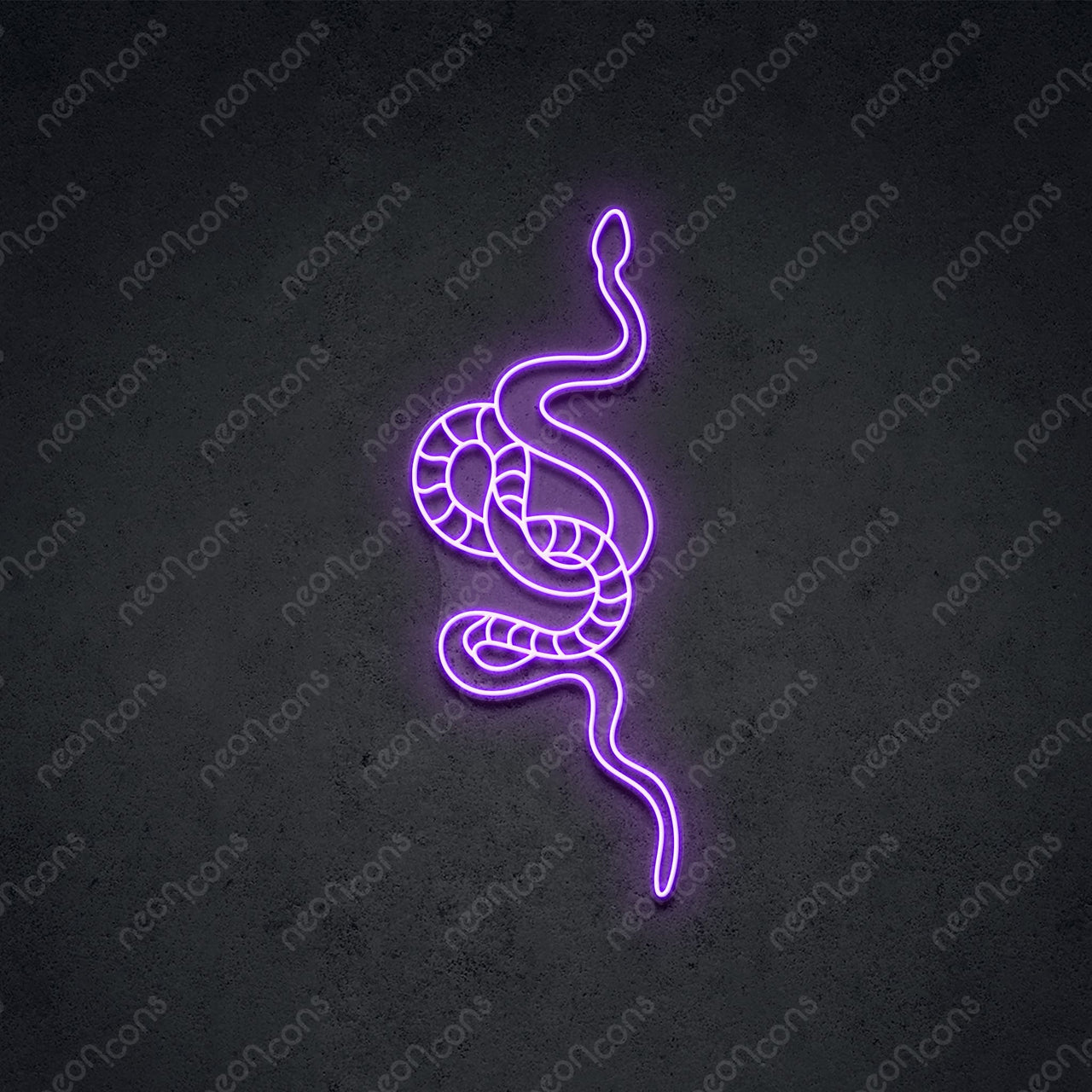 "Snake" LED Neon 90cm (3ft) / Purple / LED Neon by Neon Icons