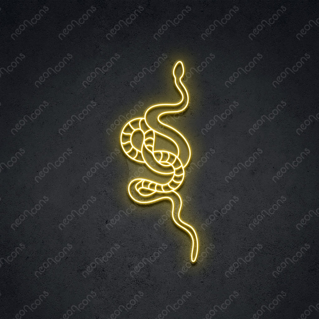 "Snake" LED Neon 90cm (3ft) / Yellow / LED Neon by Neon Icons