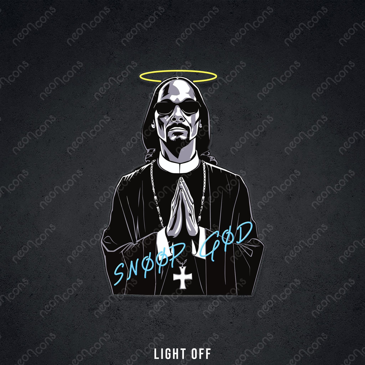 "Snoop God" Neon x Acrylic Artwork by Neon Icons