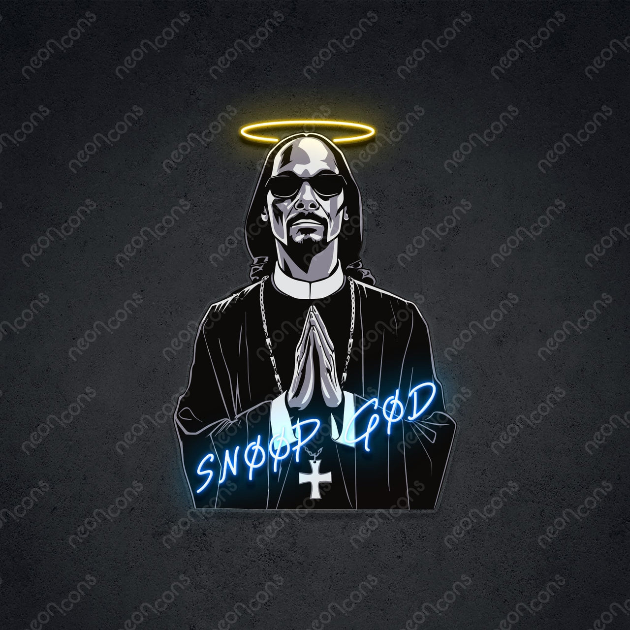 "Snoop God" Neon x Acrylic Artwork 60cm (2ft) / Neon x Acrylic Artwork by Neon Icons