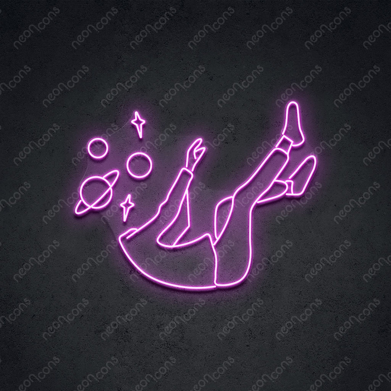 "Space Head" LED Neon 60cm (2ft) / Pink / LED Neon by Neon Icons