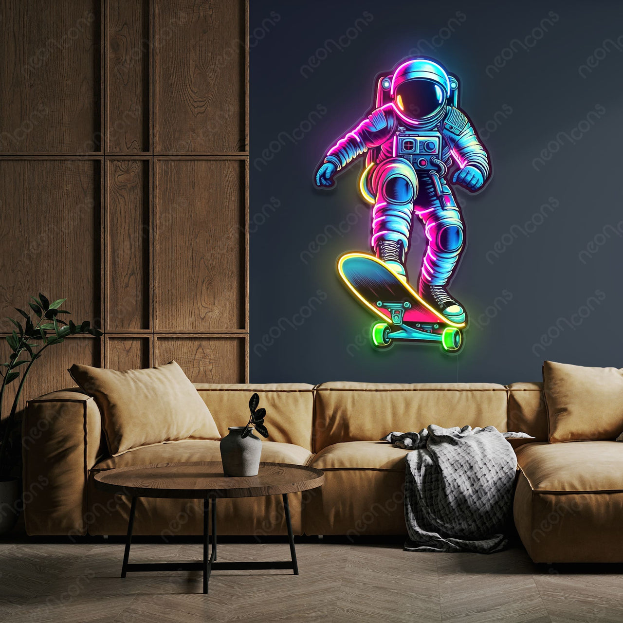 "Space Rider" Neon x Acrylic Artwork by Neon Icons