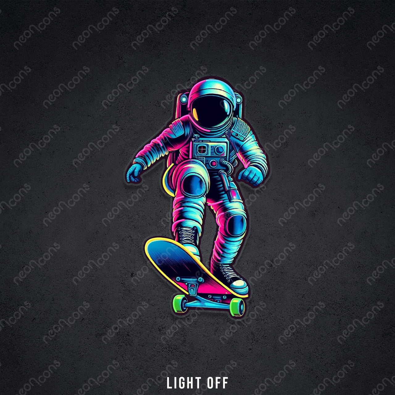 "Space Rider" Neon x Acrylic Artwork by Neon Icons