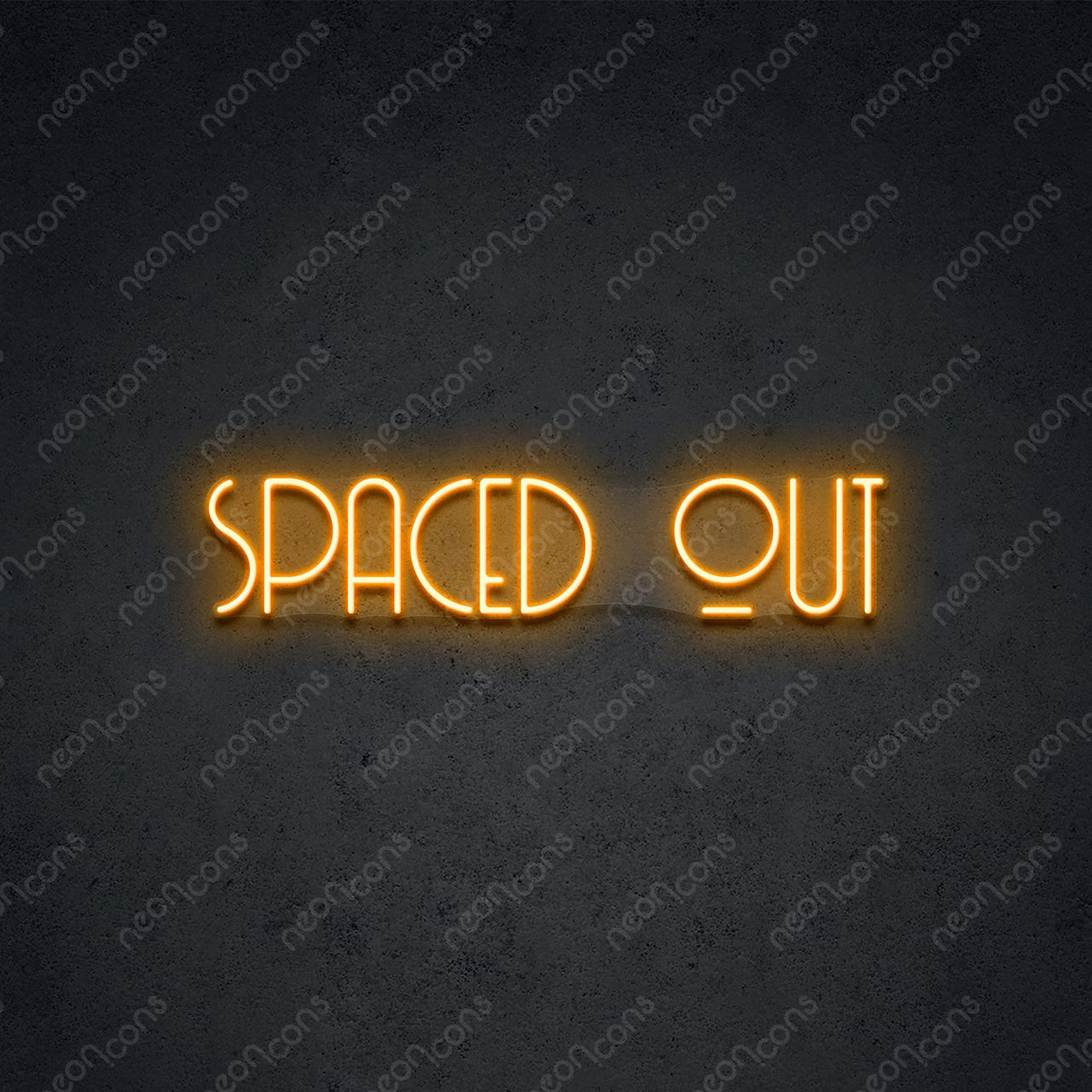 "Spaced Out" LED Neon 60cm (2ft) / Orange / LED Neon by Neon Icons