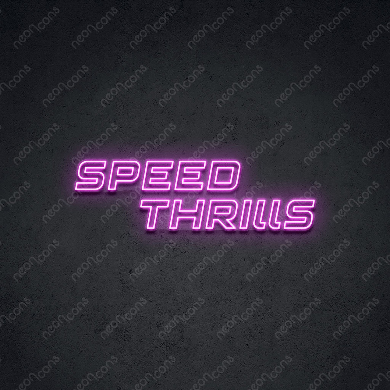 "Speed Thrills" LED Neon 90cm (3ft) / Pink / LED Neon by Neon Icons