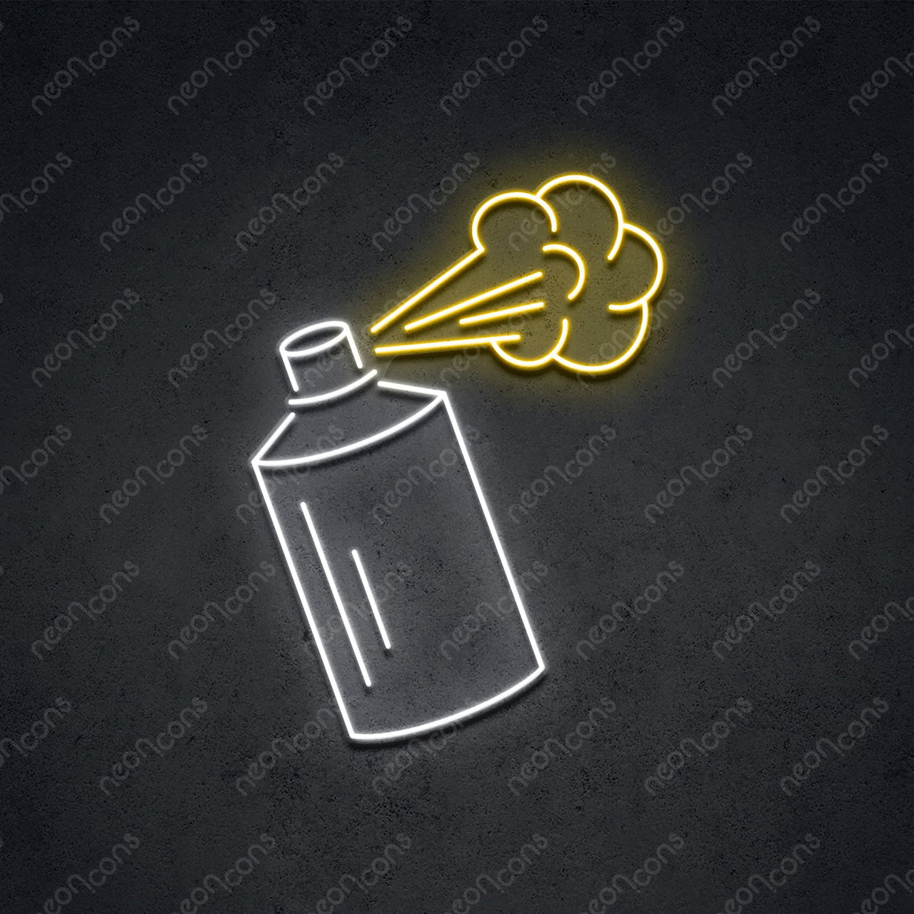 "Spray Can" LED Neon 45cm (1.5ft) / Yellow / LED Neon by Neon Icons