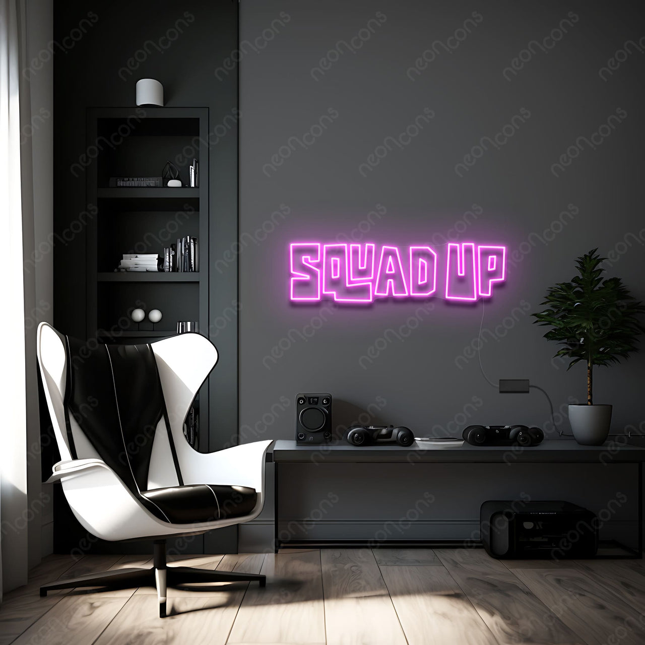 'Squad Up' Neon Sign by Neon Icons