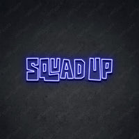 Thumbnail for 'Squad Up' Neon Sign 45cm (1.5ft) / Blue / LED by Neon Icons