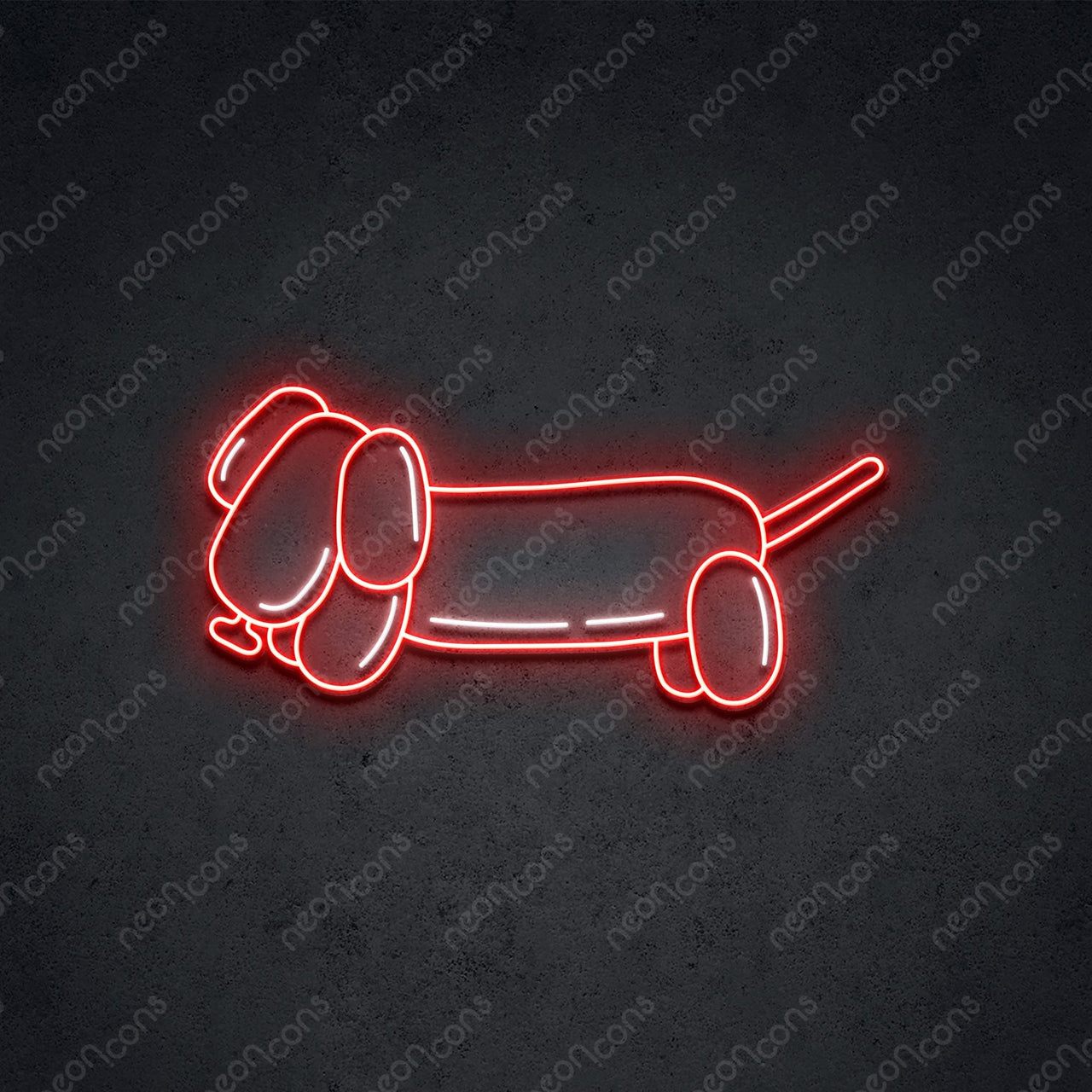 "Squeaky Weenie" LED Neon 45cm (1.5ft) / Red / LED Neon by Neon Icons