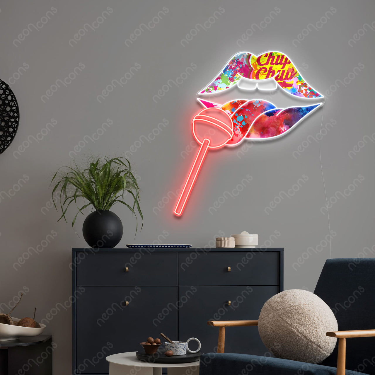 "Sucka" LED Neon x Acrylic Print by Neon Icons