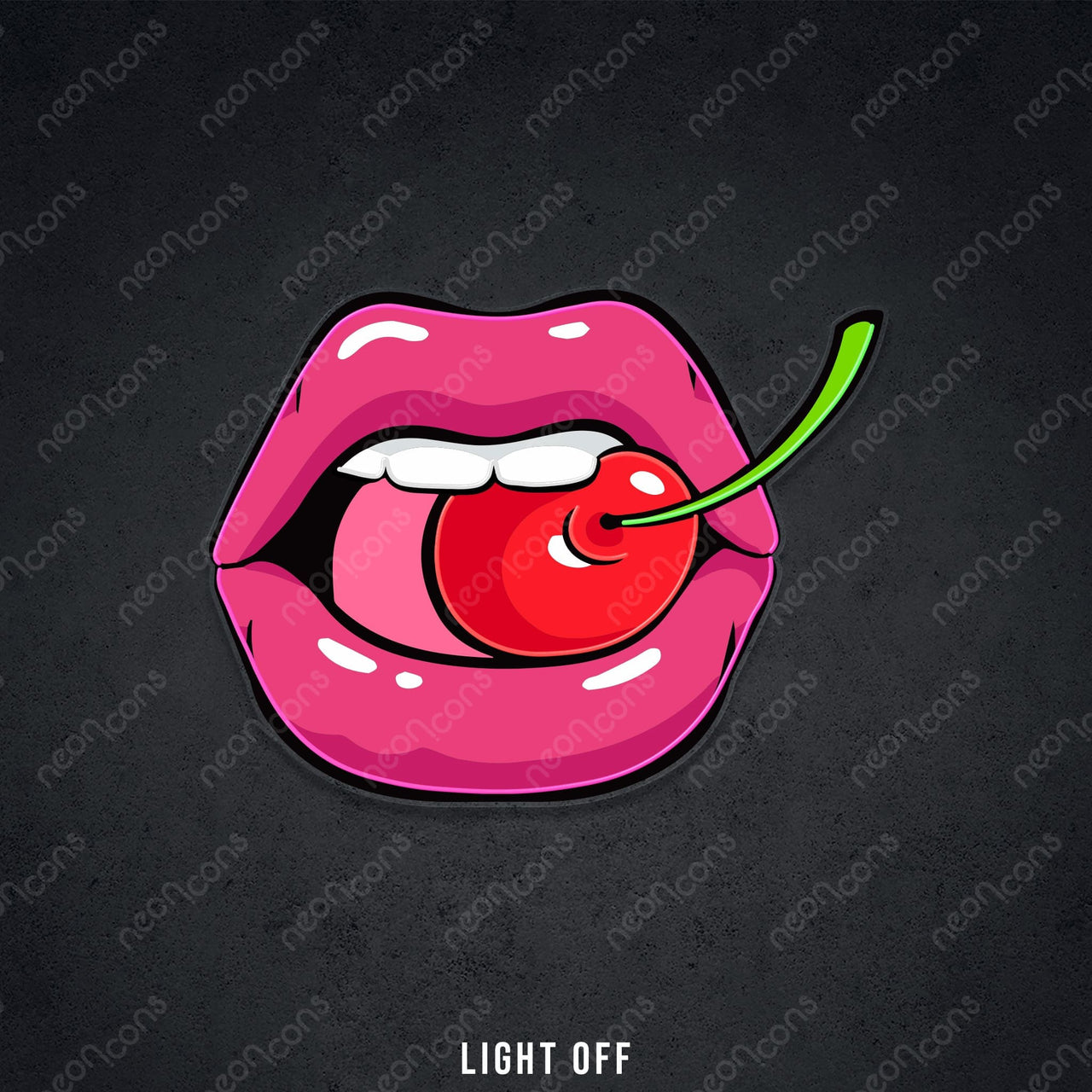 "Sweet Cherry Flavor" LED Neon x Print by Neon Icons