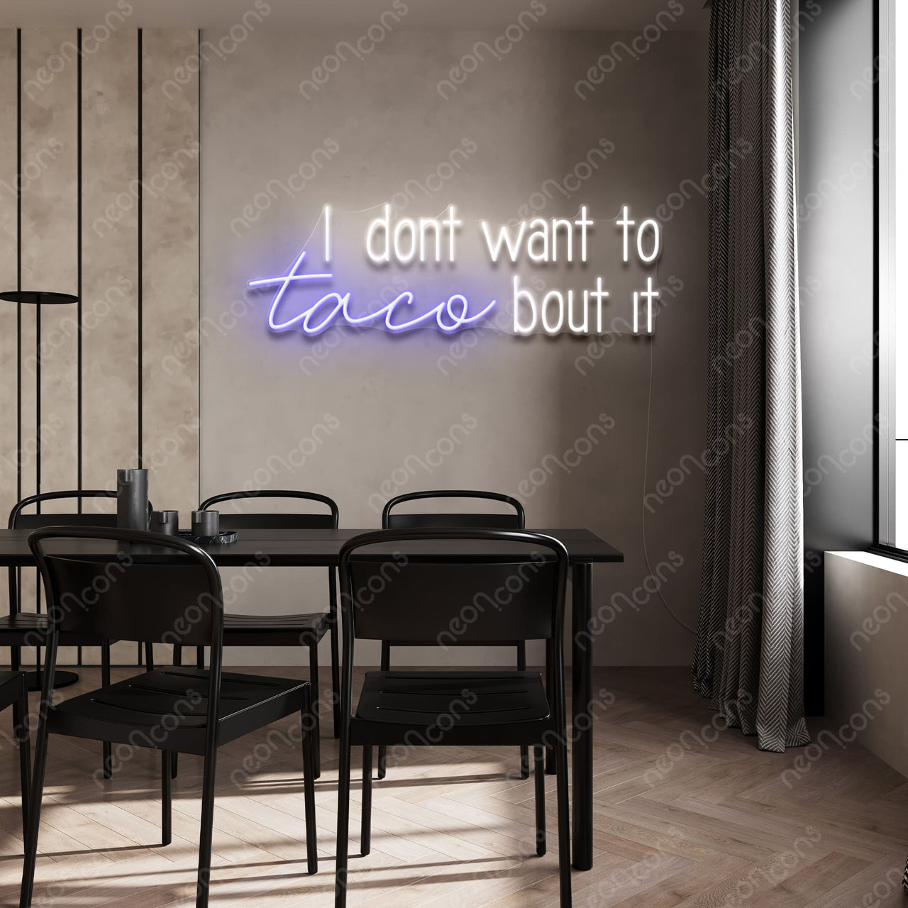 "Taco Bout It" LED Neon by Neon Icons