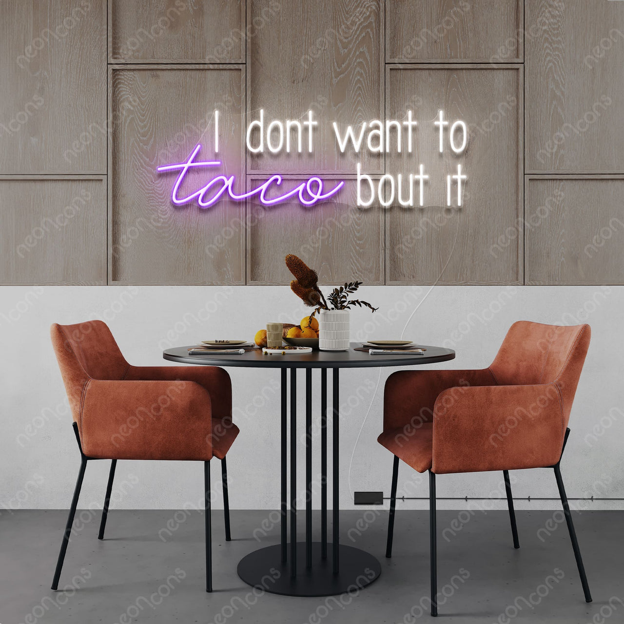 "Taco Bout It" LED Neon by Neon Icons