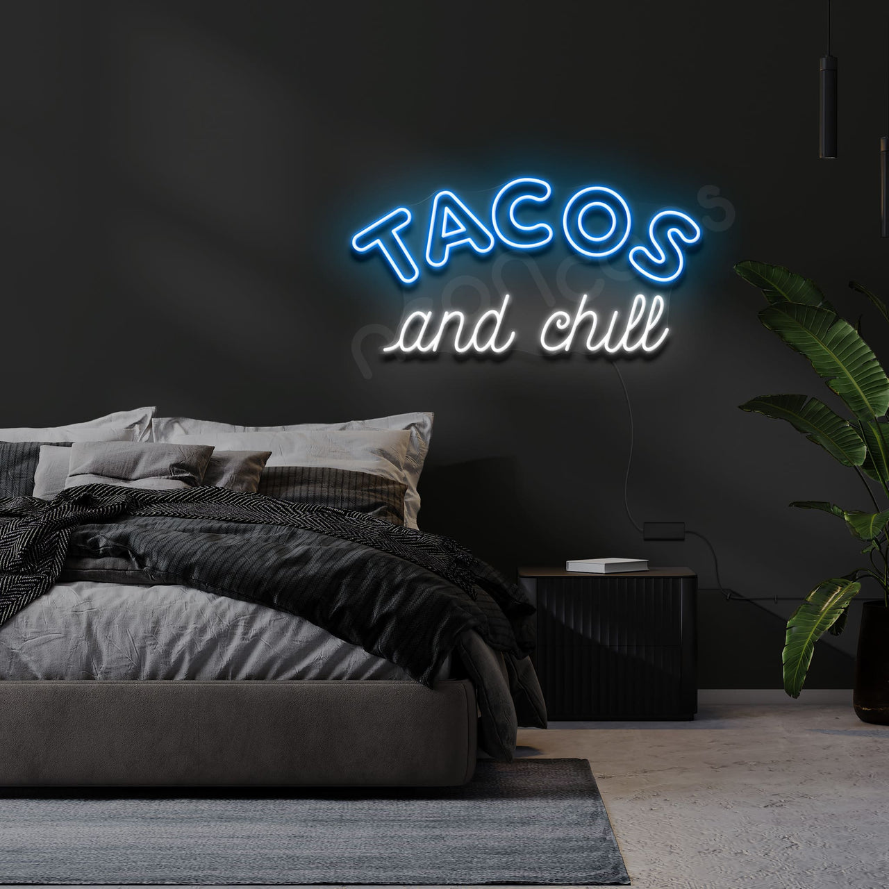 "Tacos and Chill" Neon Sign by Neon Icons