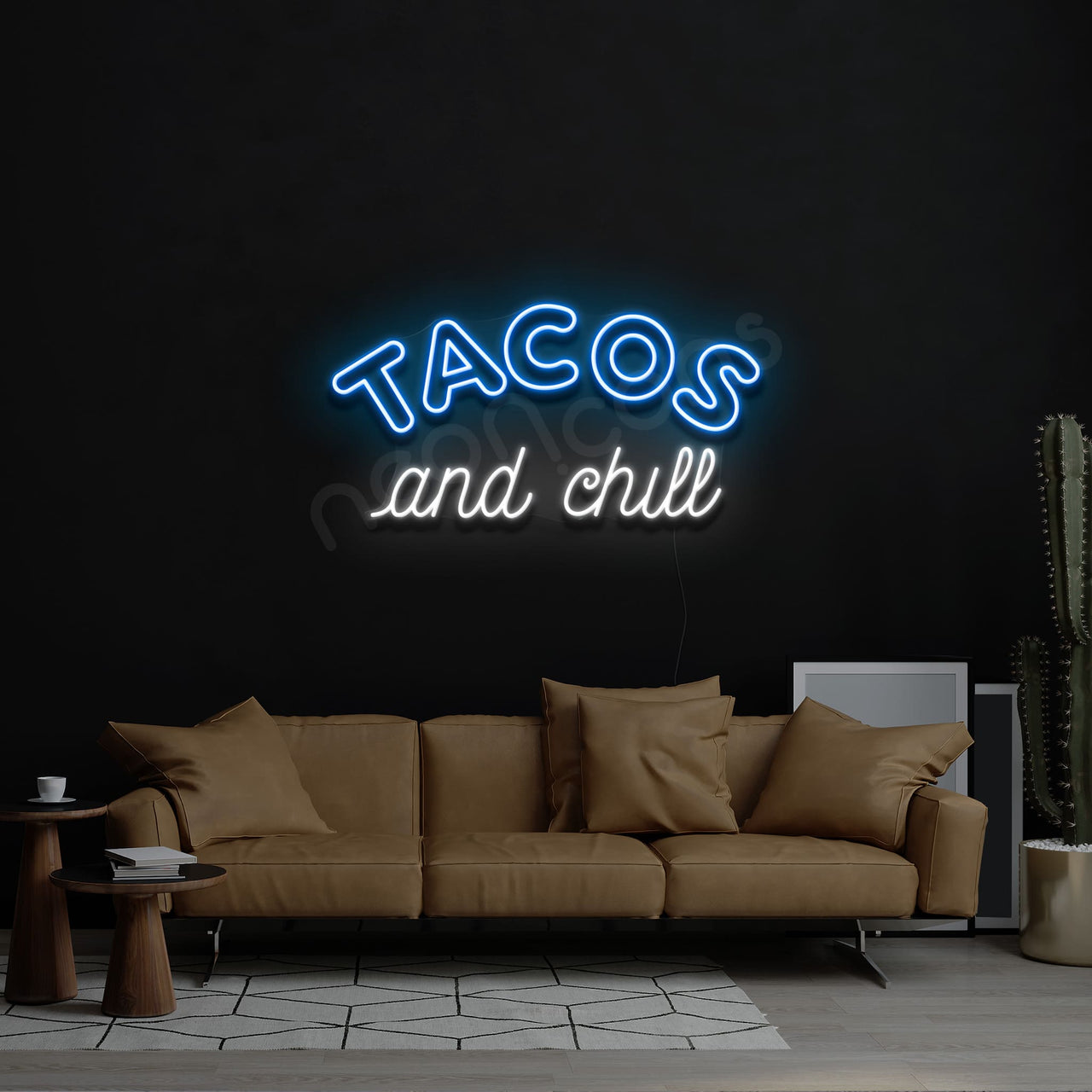 "Tacos and Chill" Neon Sign by Neon Icons