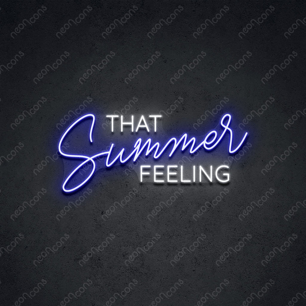 "That Summer Feeling" LED Neon 60cm (2ft) / Blue / LED Neon by Neon Icons