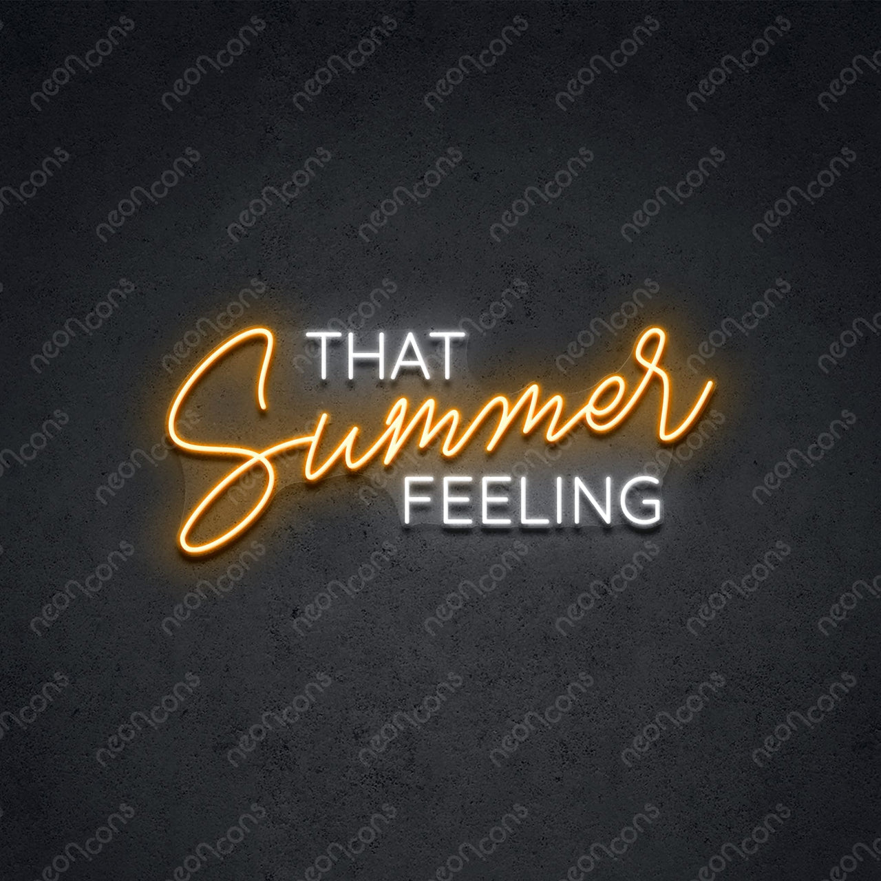 "That Summer Feeling" LED Neon 60cm (2ft) / Orange / LED Neon by Neon Icons