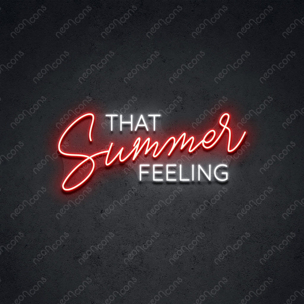 "That Summer Feeling" LED Neon 60cm (2ft) / Red / LED Neon by Neon Icons