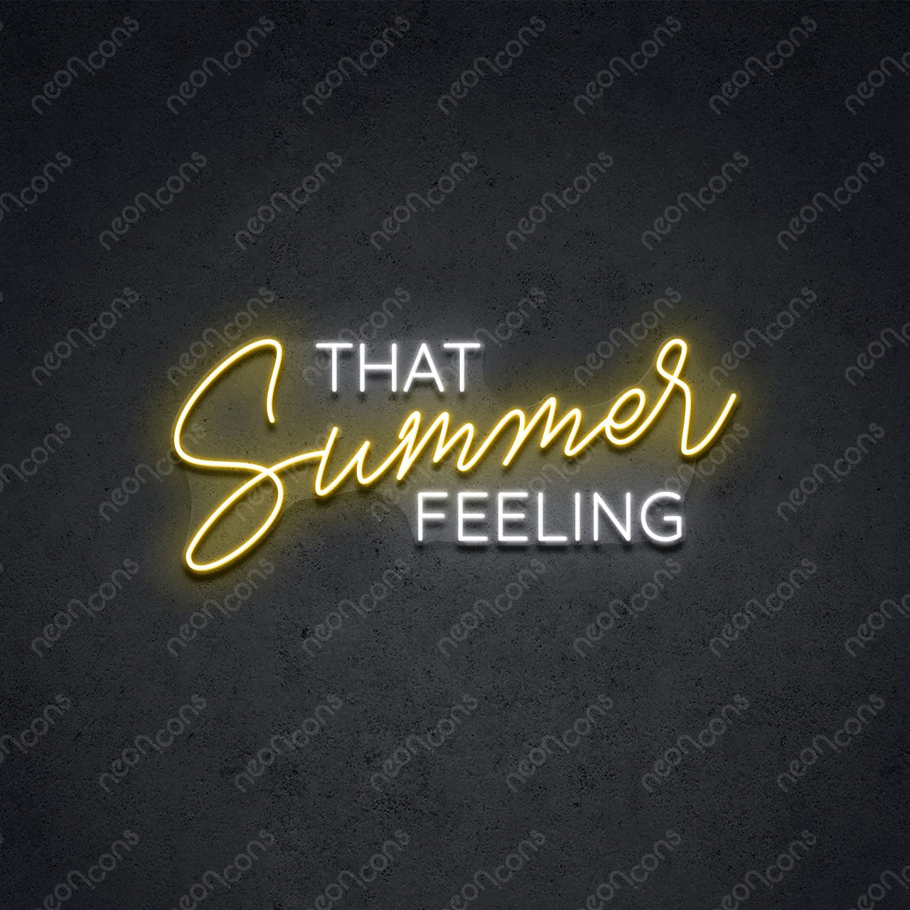 "That Summer Feeling" LED Neon 60cm (2ft) / Yellow / LED Neon by Neon Icons