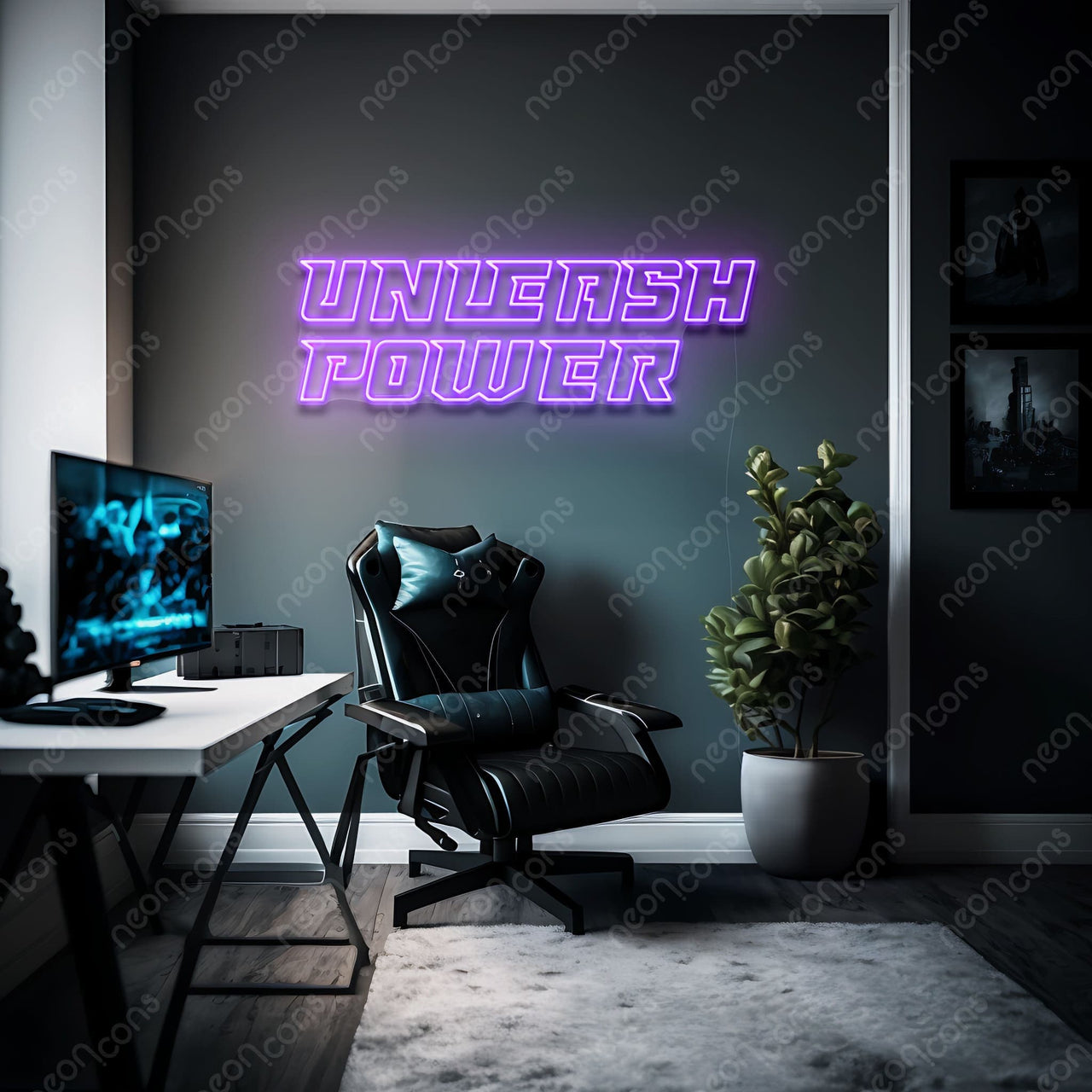 "Unleash Power" LED Neon by Neon Icons