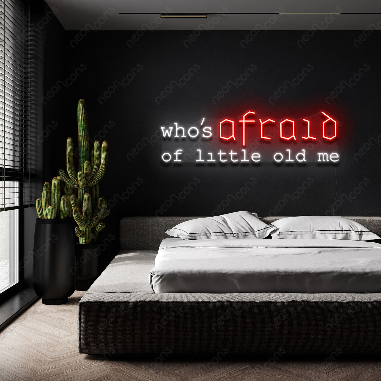"Who Is Afraid" Neon Sign by Neon Icons