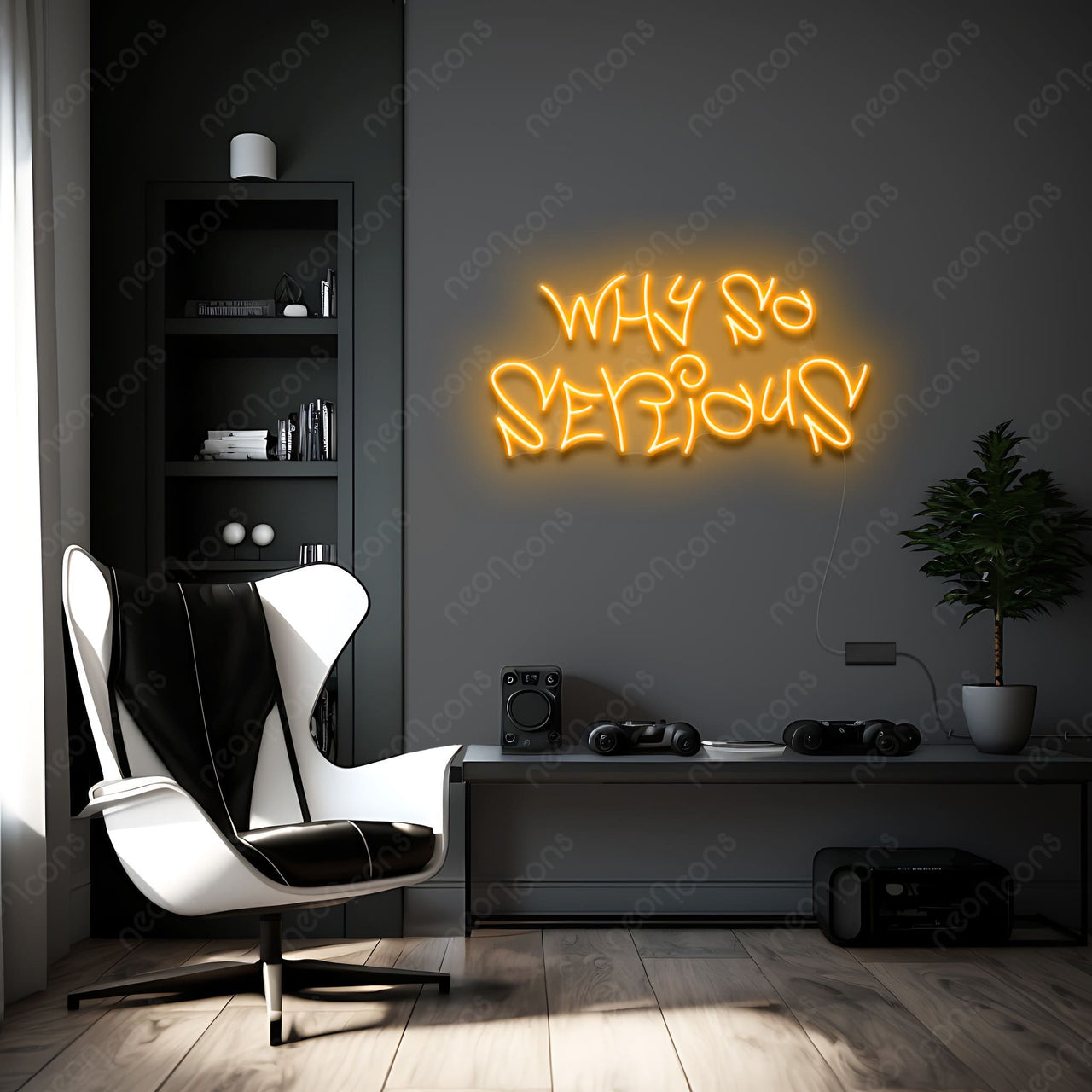 "Why So Serious" Neon Sign by Neon Icons