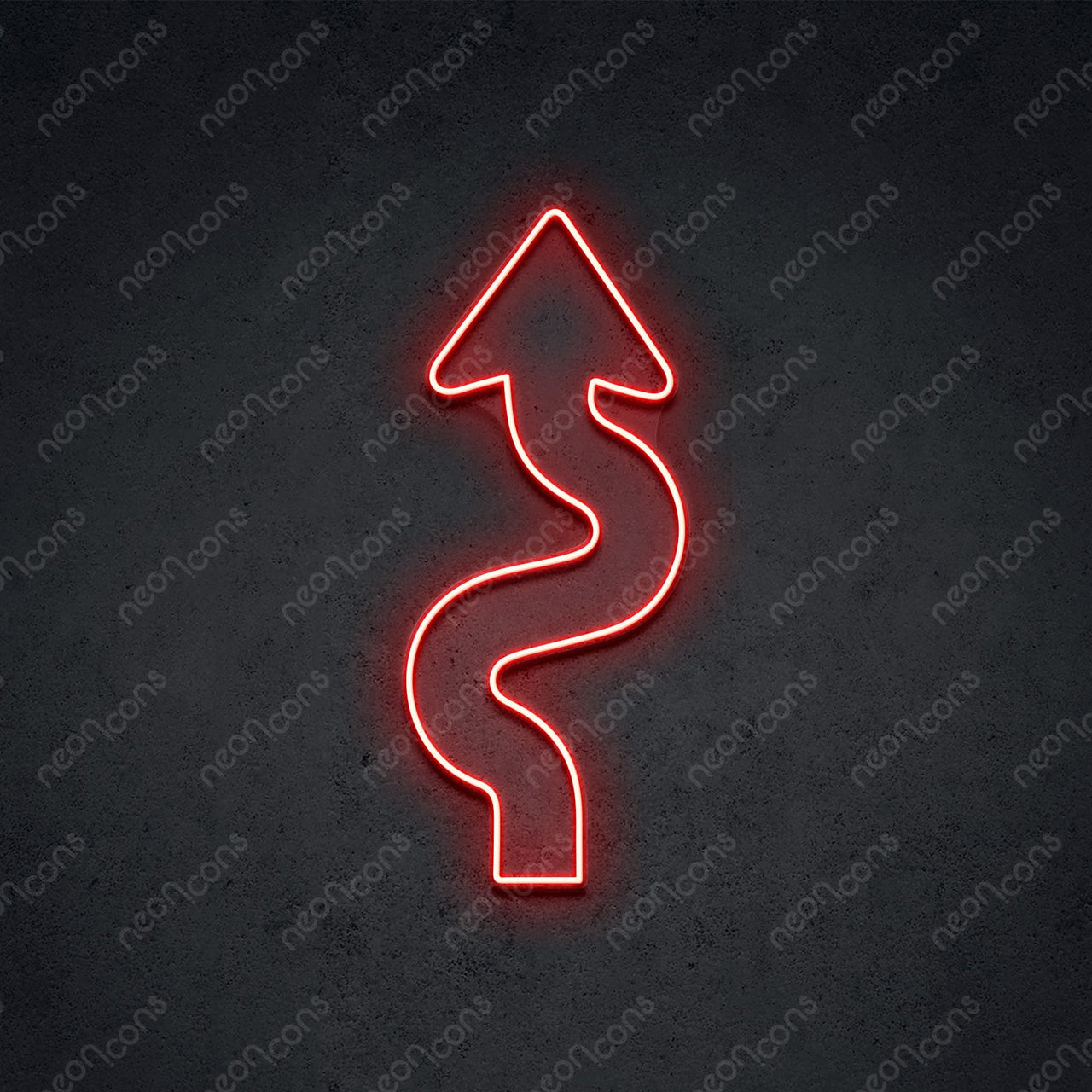 "Windy Road Ahead" LED Neon 60cm (2ft) / Red / LED Neon by Neon Icons