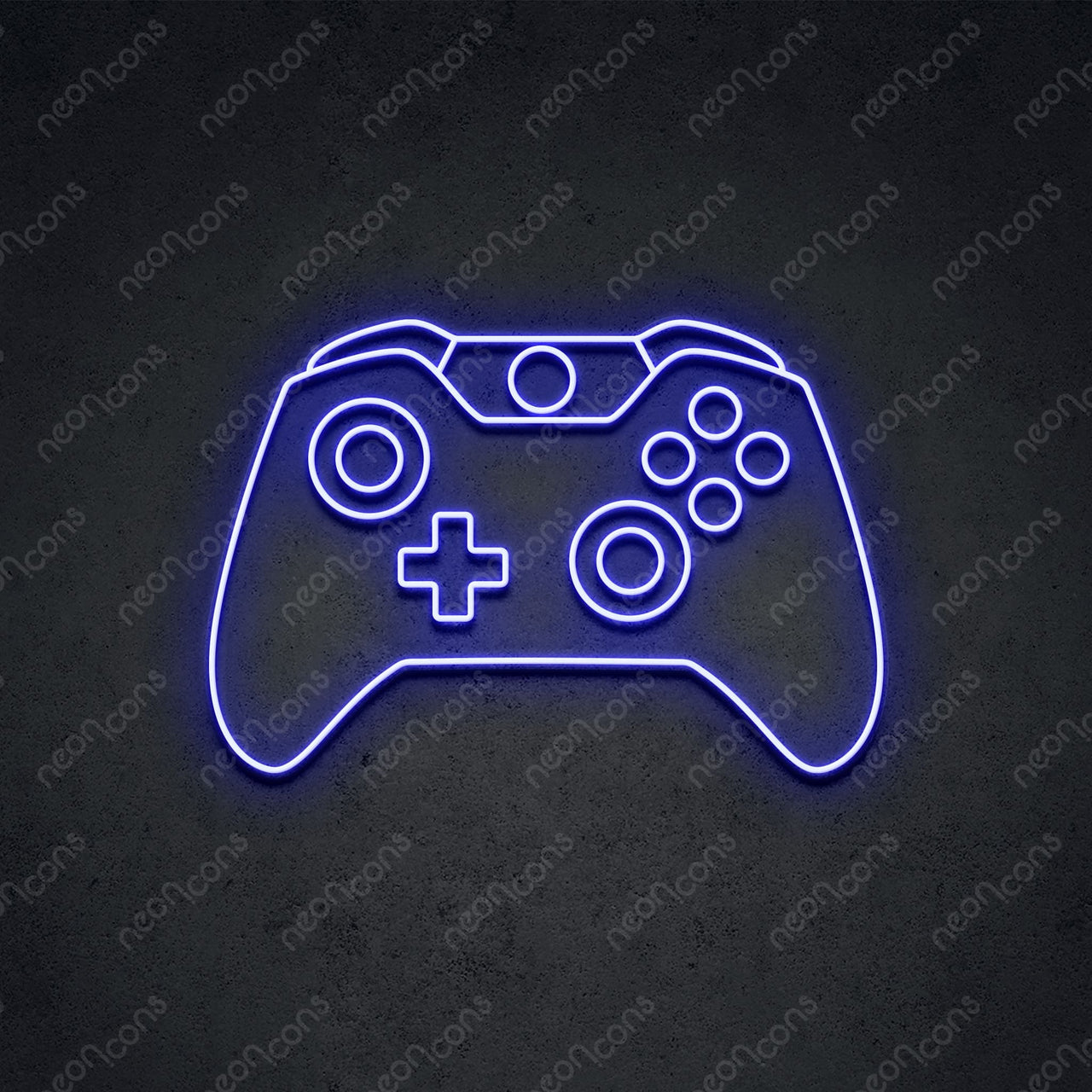 "Xbox Controller" Neon Sign 2ft x 1.40ft / Blue / LED Neon by Neon Icons