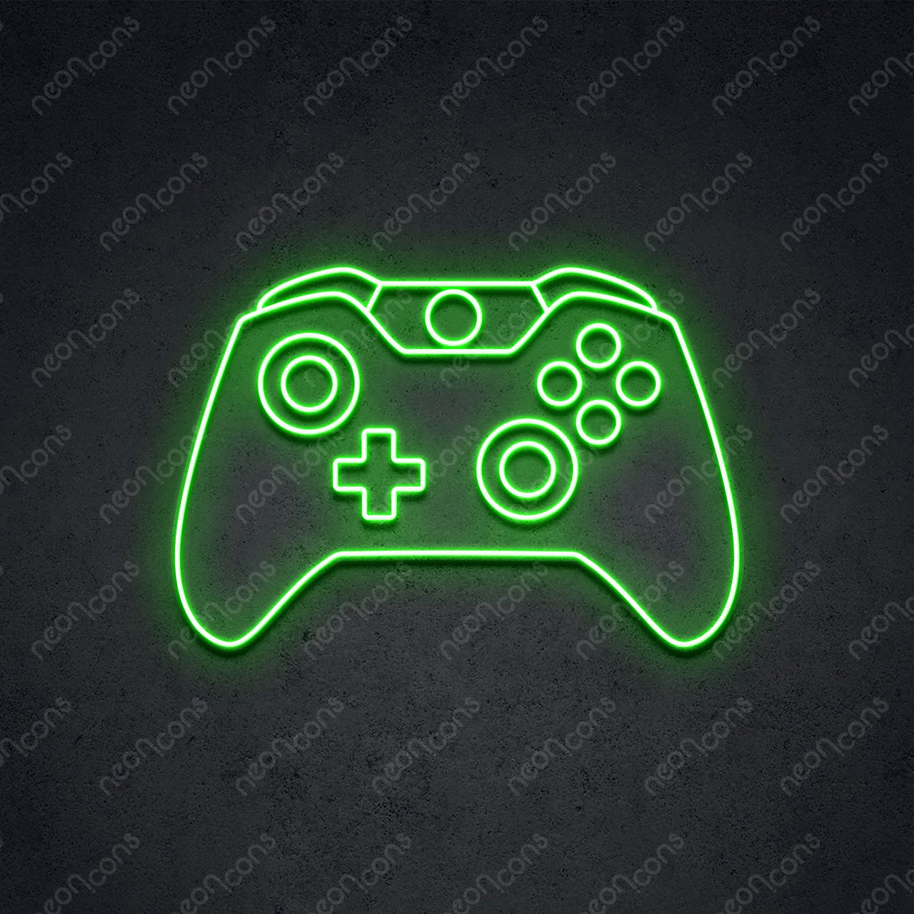 "Xbox Controller" Neon Sign 2ft x 1.40ft / Green / LED Neon by Neon Icons
