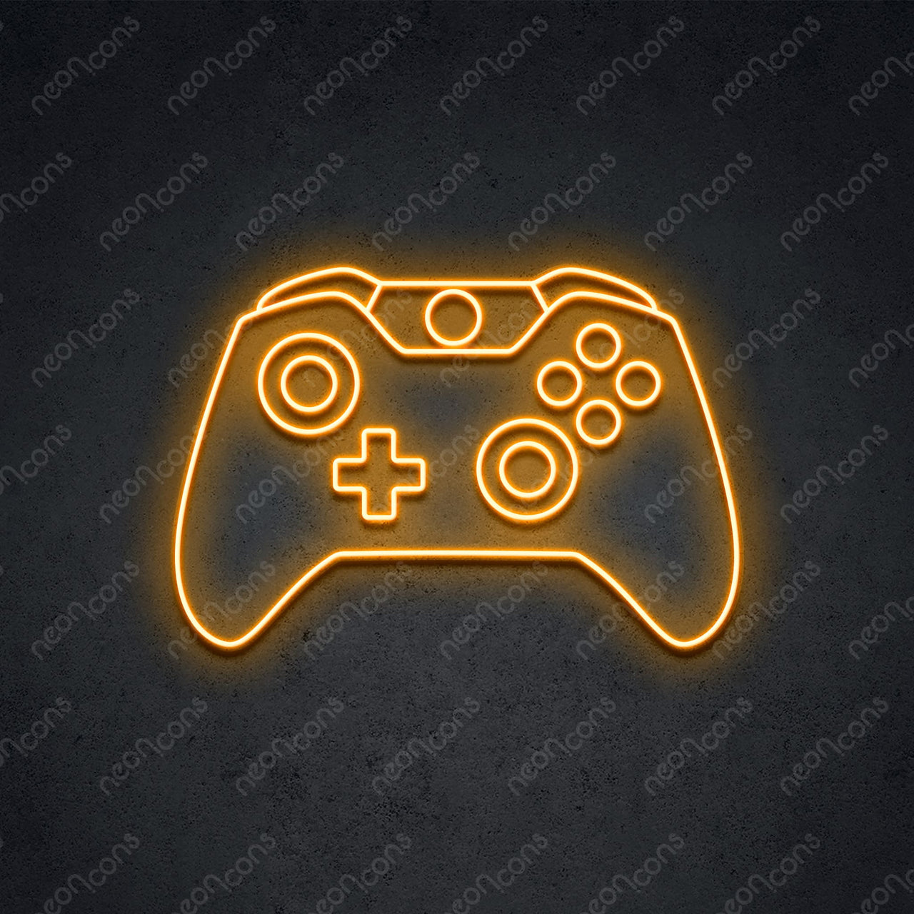 "Xbox Controller" Neon Sign 2ft x 1.40ft / Orange / LED Neon by Neon Icons