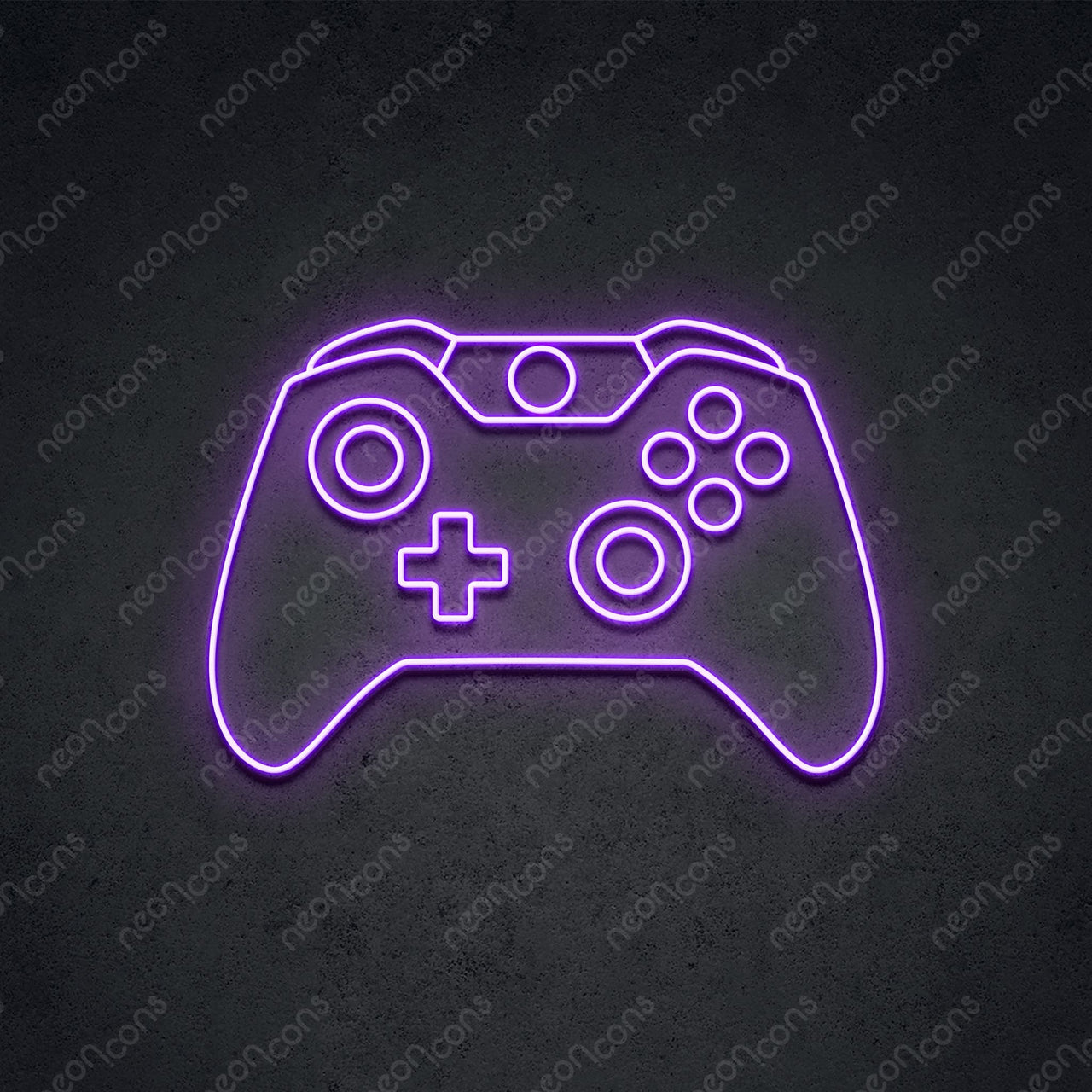 "Xbox Controller" Neon Sign 2ft x 1.40ft / Purple / LED Neon by Neon Icons