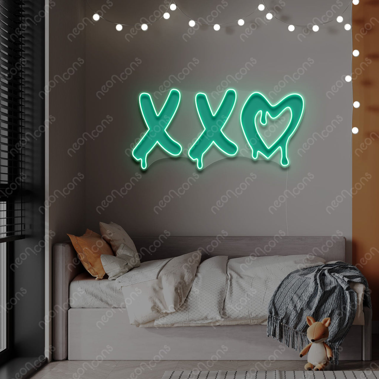 "XXO" LED Neon x Print by Neon Icons