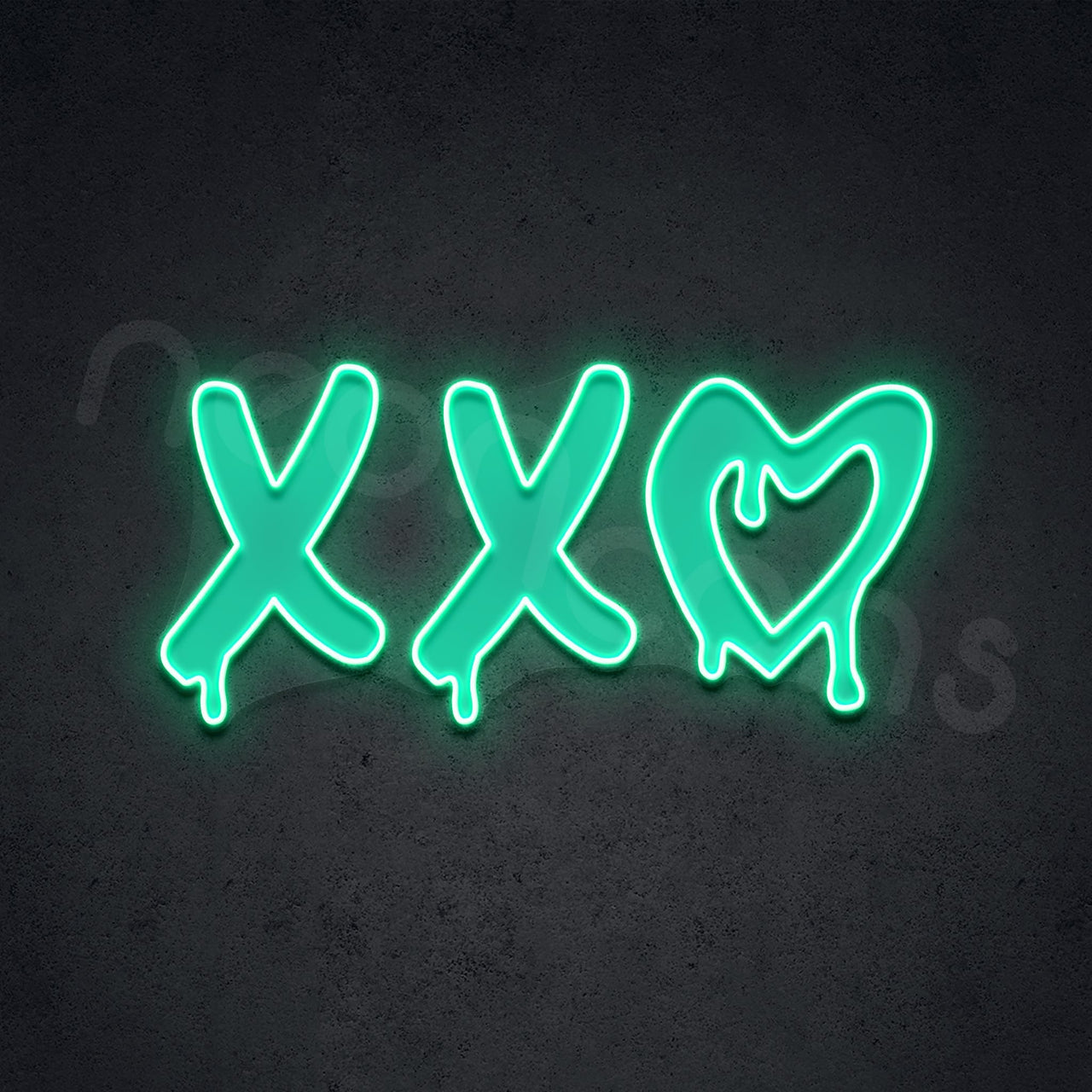 "XXO" Neon x Acrylic Artwork by Neon Icons