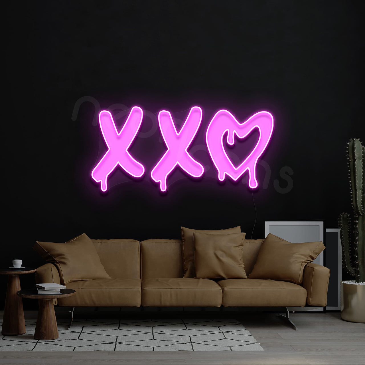 "XXO" Neon x Acrylic Artwork by Neon Icons