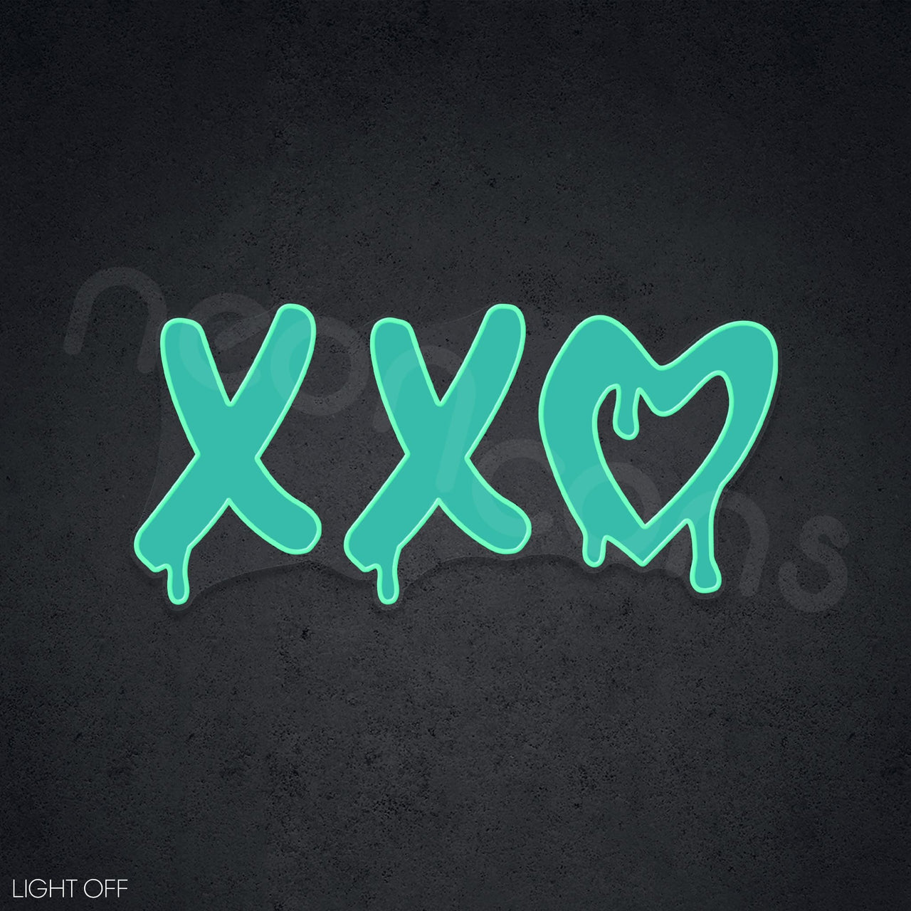 "XXO" Neon x Acrylic Artwork by Neon Icons