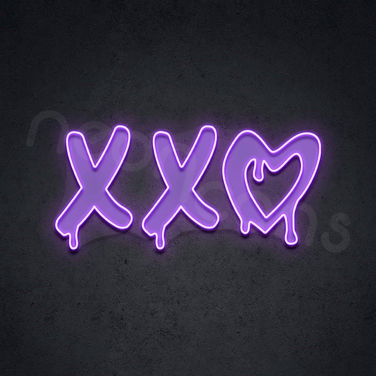 "XXO" Neon x Acrylic Artwork by Neon Icons