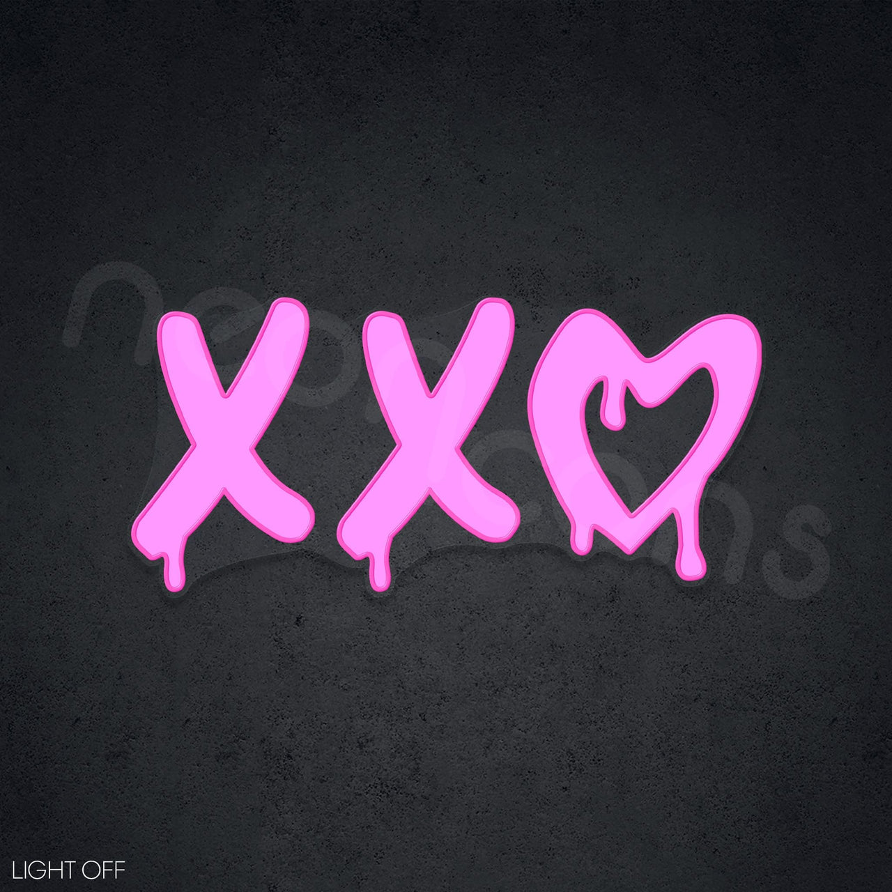 "XXO" Neon x Acrylic Artwork by Neon Icons