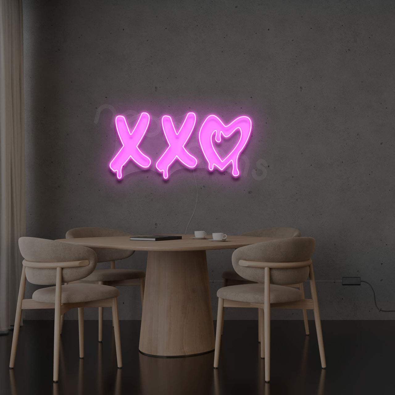 "XXO" Neon x Acrylic Artwork by Neon Icons