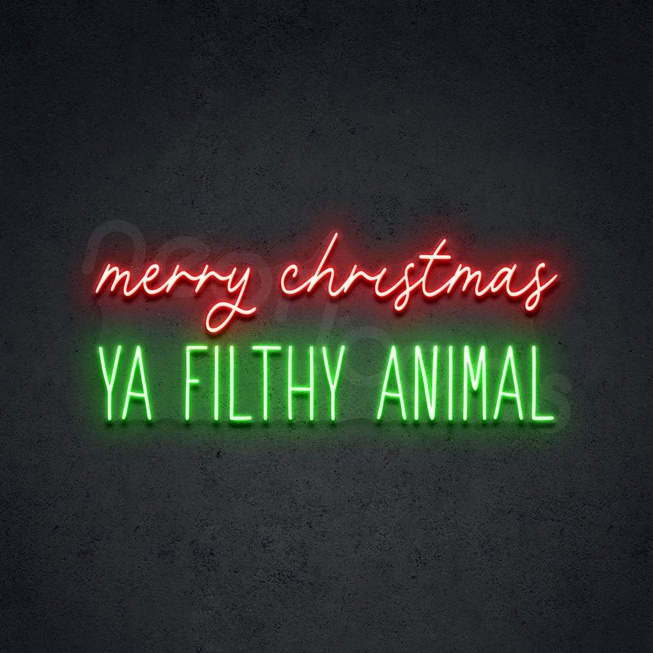"Ya Filthy Animal" Neon Sign by Neon Icons