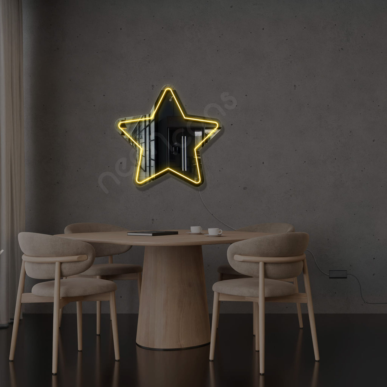 "You're A Star" LED Neon x Acrylic Mirror by Neon Icons