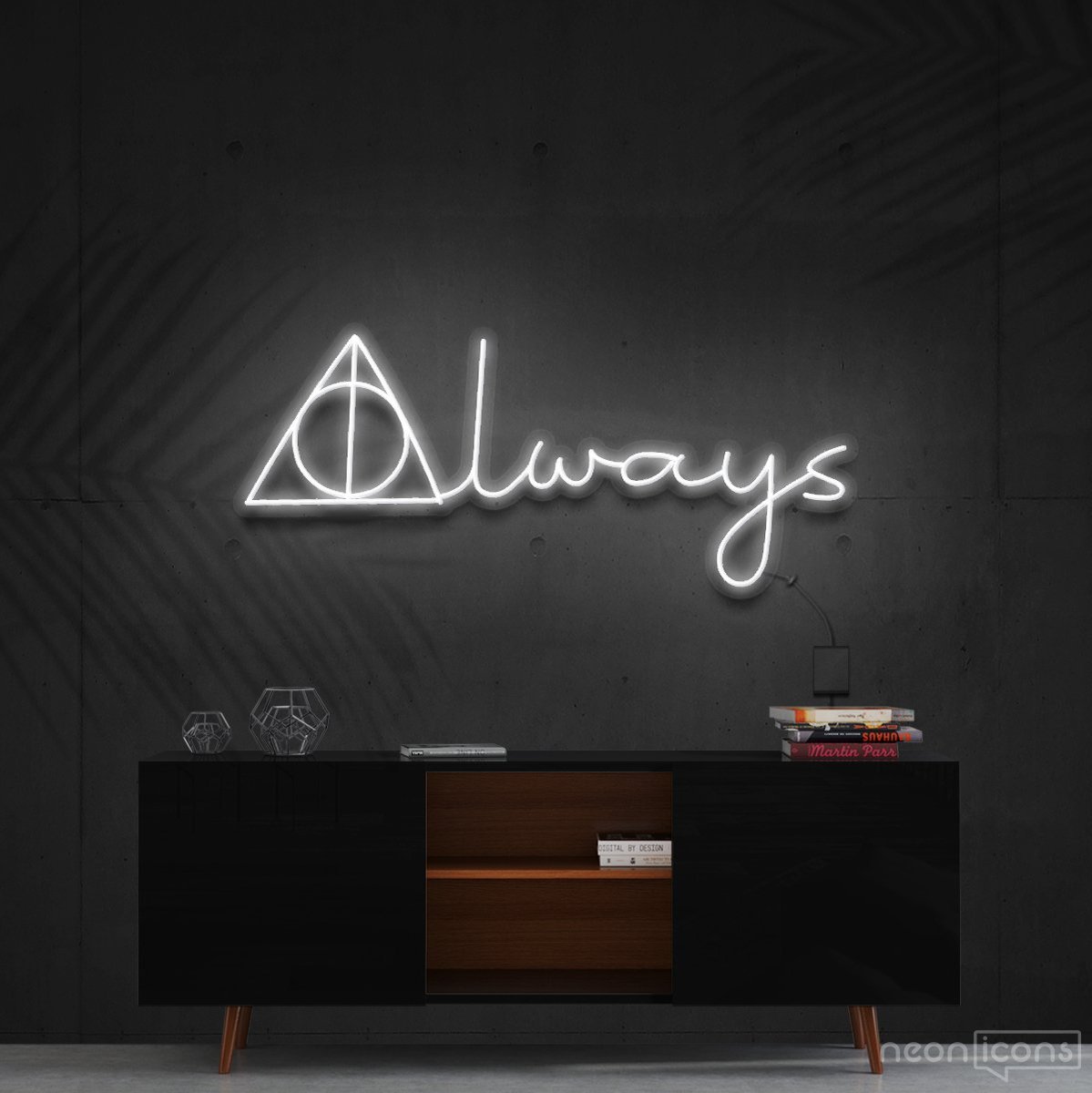 "After All This Time? Always." Neon Sign 60cm (2ft) / White / Cut to Shape by Neon Icons