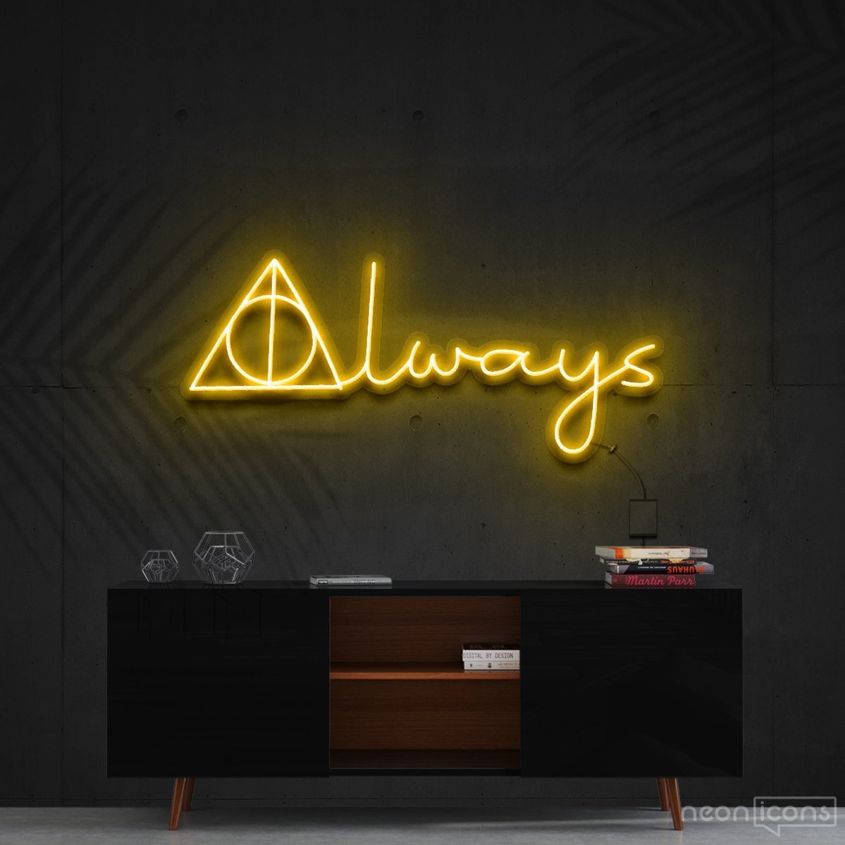 "After All This Time? Always." Neon Sign 60cm (2ft) / Yellow / Cut to Shape by Neon Icons