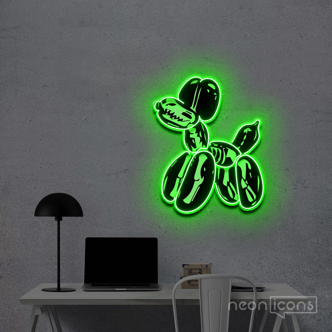 "Balloon Dog X-Ray" Neon x Acrylic Artwork by Neon Icons