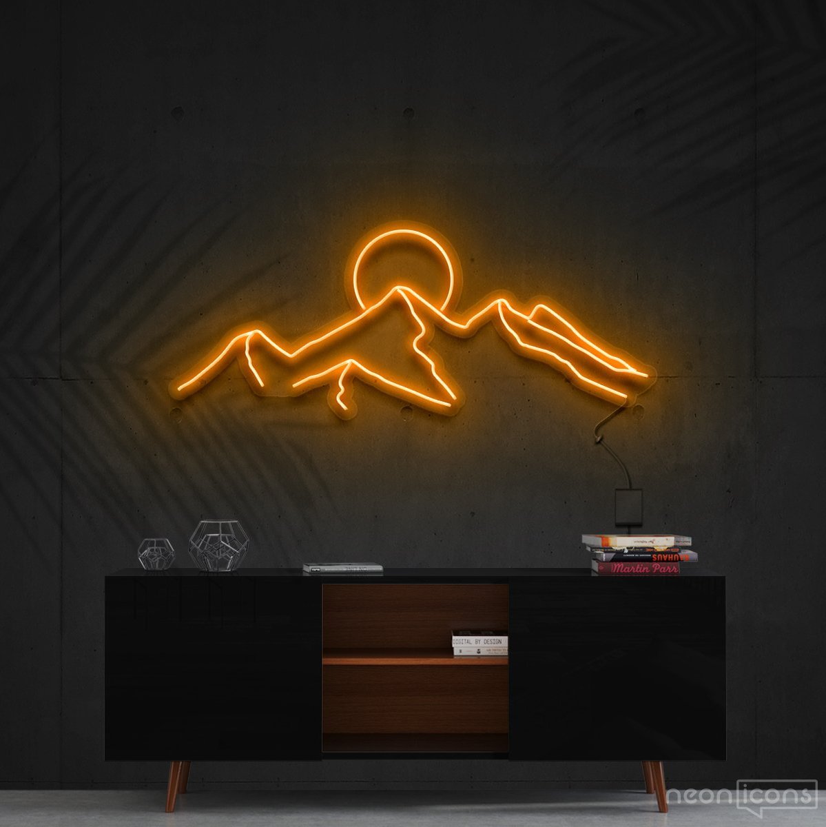 "Desert Sunset" Neon Sign 60cm (2ft) / Orange / Cut to Shape by Neon Icons