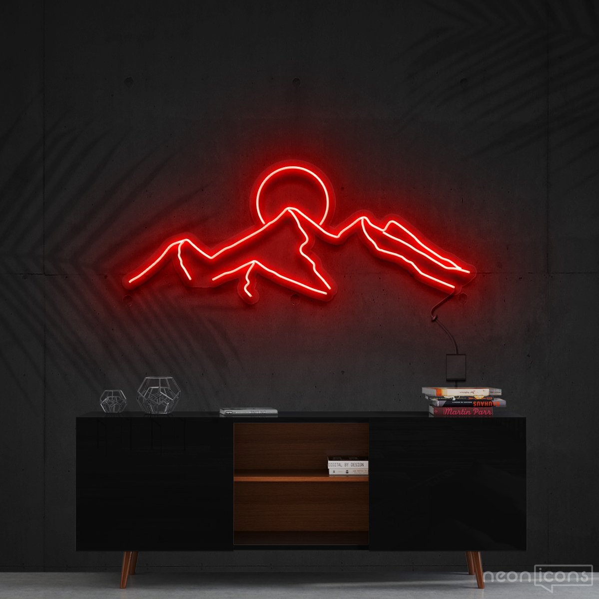 "Desert Sunset" Neon Sign 60cm (2ft) / Red / Cut to Shape by Neon Icons