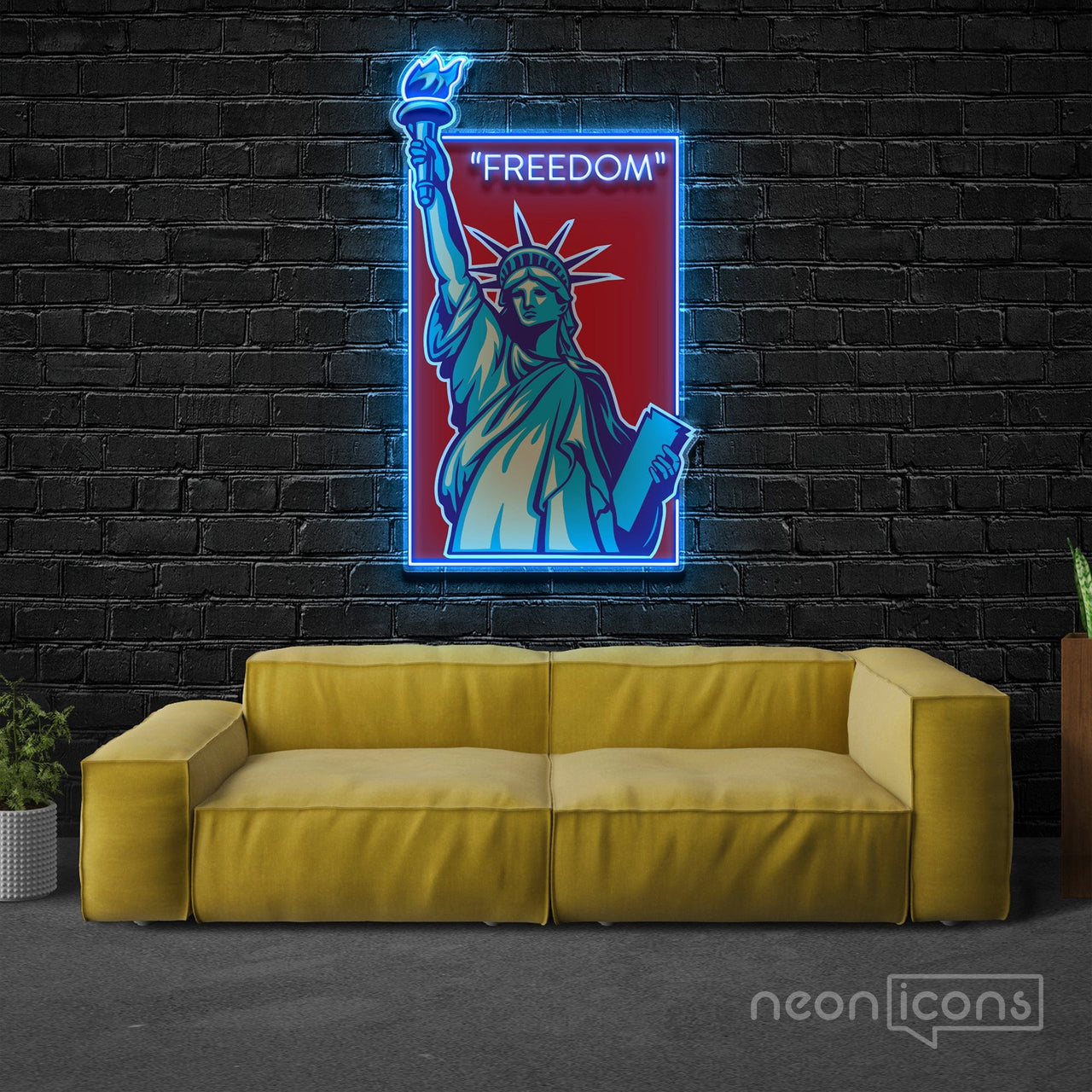 "Freedom" Neon x Acrylic Artwork by Neon Icons